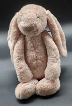 Jellycat London Medium Bashful Soft Pink Bunny 16&quot; Stuffed Plush Rabbit - £15.06 GBP