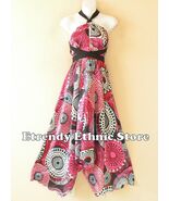 1D113 Pink Versatile Long Silk Multi Scarf Women Maxi Halter Dress Mater... - $24.90