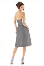 Alfred Sung 580...Cocktail Length, Strapless Dress....Quarry.....Size 2.... - £44.74 GBP