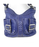 Tignanello Purple Leather Crossbody Purse Shoulder Bag Silver Hardware P... - £29.56 GBP