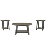 Caitbrook - Gray - Occasional Table Set (Set of 3) - $5,648.30 MXN