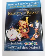 Vintage Disney&#39;s Beauty And The Beast Special Edition Promotional Movie Pin - $9.03 CAD