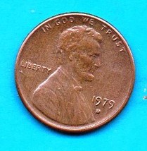 1979 D Lincoln Memorial Penny - Circulated - About XF - £3.92 GBP