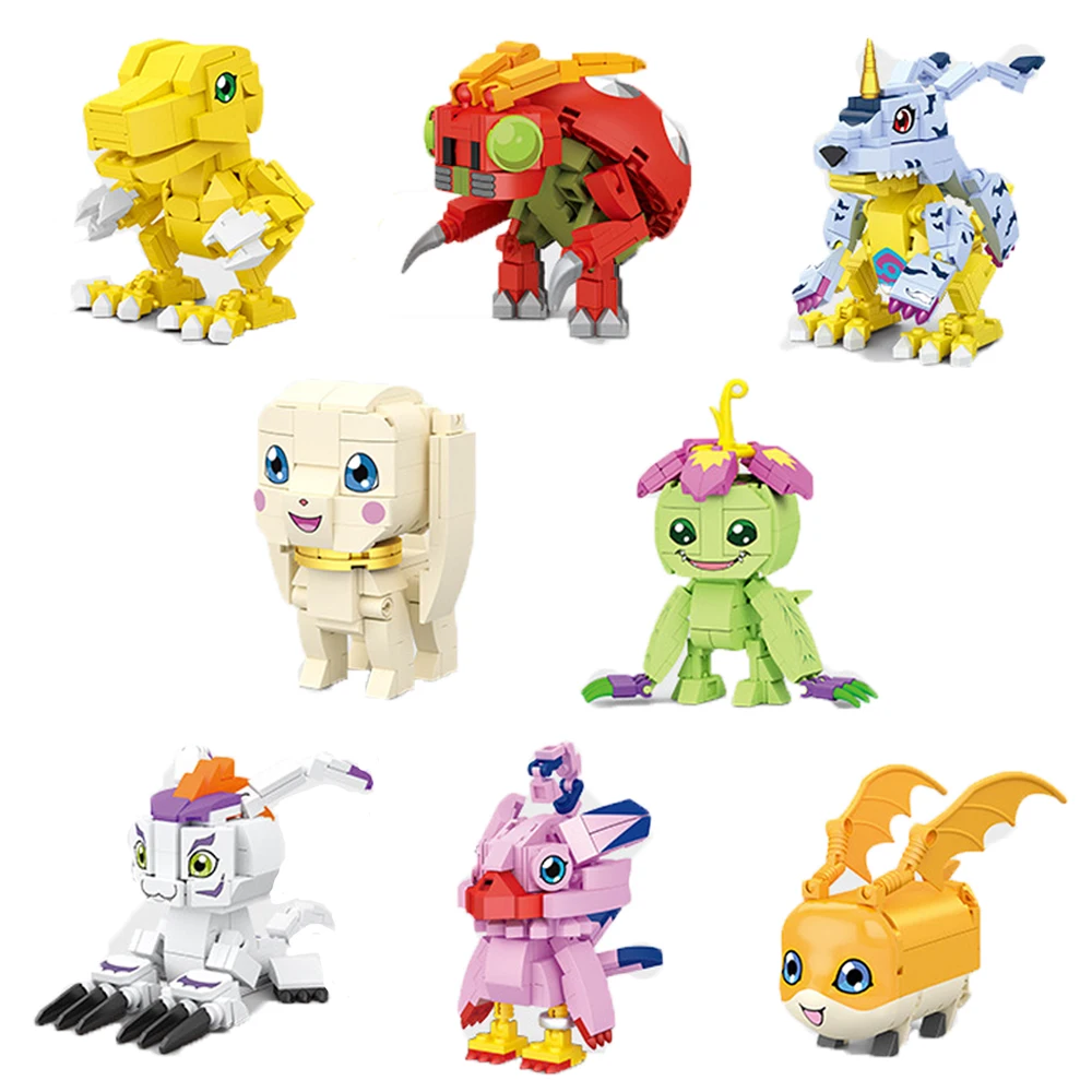 Digital Monster Model Building Blocks Brick Kit Digimon Adventure Agumon - £8.00 GBP