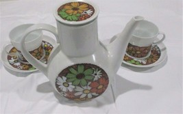 Vintage Noritake Younger Image Culebra Teapot &amp; Cups Saucer Set - £23.68 GBP