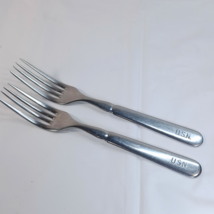 Vintage USN United States Navy Mess Hall Forks set 2 Royal Stainless mil... - $570.20 MXN
