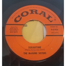 The McGuire Sisters Sugartime Banana Split 45 Pop Record Coral 9-61924 - $10.47