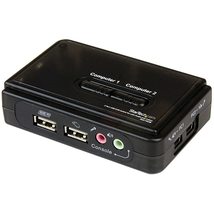 StarTech.com 2 Port USB VGA KVM Switch - Single VGA - Hot-Key &amp; Audio Support -  - £45.97 GBP+