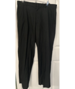 Alfani Collection Classic-Fit Textured Crosshatch Pants Black Men&#39;s Size... - £13.81 GBP