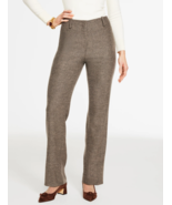 Talbots Sz 8 Luxe Italian Wool Flannel Lined Pants Mid Rise Elastic Waist - €34,45 EUR