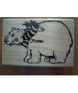 W10  To and From Polar Bear Rubber Stamp Fun Stamp 1991 - €6,07 EUR