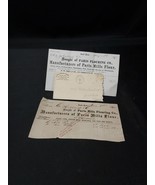 1870 Paris Mills Flouring Co. South Paris Maine Billheads Envelope Adver... - $18.52