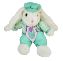 Vintage Main Joy Limited Easter Bunny Rabbit Teal Outfit Stuffed Animal Plush - $56.05