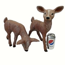 Vintage Deer Fawns Wildlife Animals Hand Painted Figurines Ceramic - £60.37 GBP