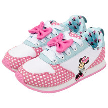Minnie Mouse Big Pink Bow Girl&#39;s Runner Shoes Multi-Color - £31.44 GBP