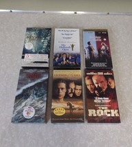 Sealed New VHS Tape Movie Lot Of 6 PERFECT STORM The Rock TOM HANKS BRAD... - £10.97 GBP