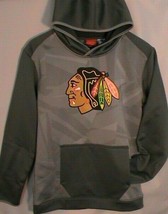 Chicago Blackhawks NHL youth junior XL-18 REEBOK FACE-OFF gray pullover hoodie - £13.58 GBP