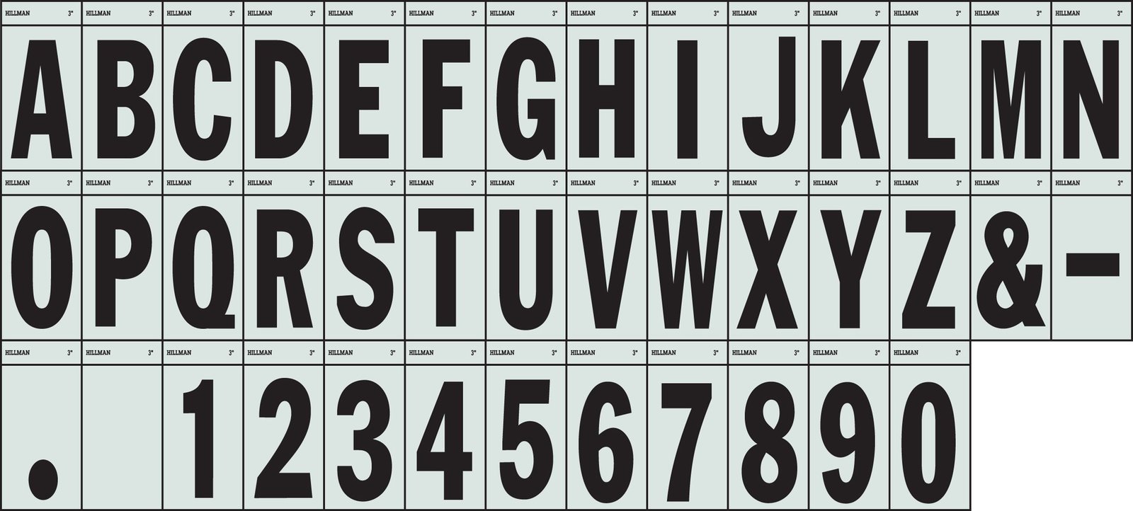 Hillman 839536 Hyphen Symbol Thin Style Square Cut Self Adhesive Sign, S... - $19.70