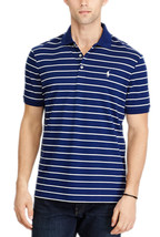 Polo Ralph Lauren N Blue Striped Classic Fit Striped Polo Shirt, L Large... - $56.82