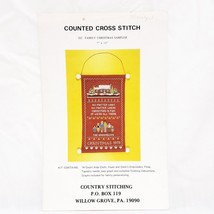 Family Christmas Sampler Country Stitching 1979 Cross Stitch Pattern Only - £15.76 GBP