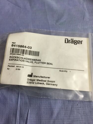 Expiration valve Flutter seal Draeger 8415864-03 Hospital GP surgery LOT... - $67.54