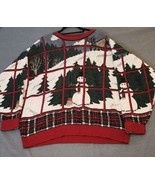 Vtg Crossings Mens All Over Knit Snowman Holiday Graphic Sweater Sz XL U... - £38.50 GBP