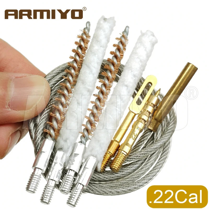 Play Armiyo New Type .22Cal .243/.27 .30Cal A Brush Rifle Cleaning Swabs Patch H - £23.47 GBP