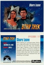 RARE 1993 TOS Star Trek VHS EXC SkyBox Card #17 Shore Leave ~ Bones Dr. ... - £15.48 GBP