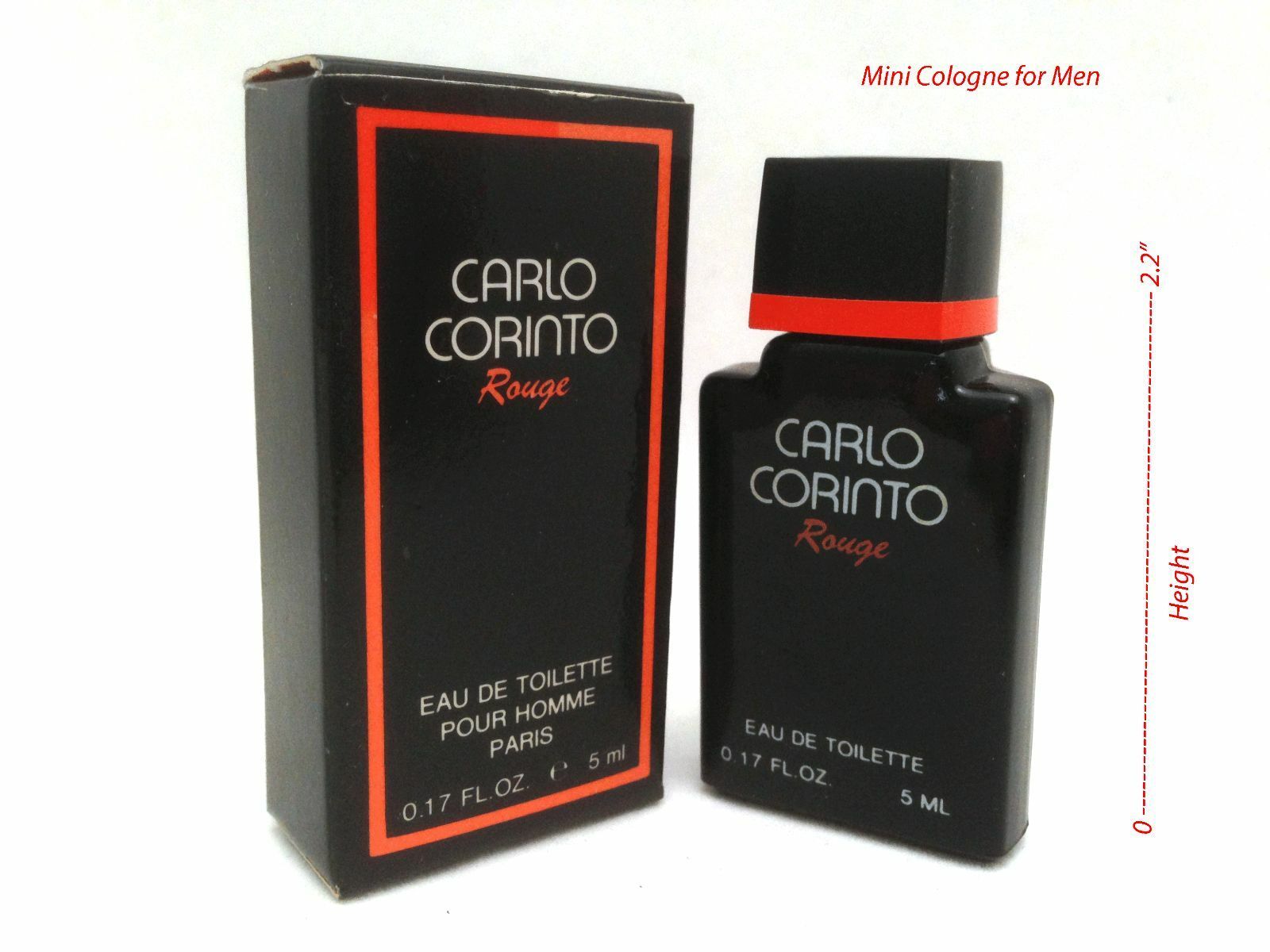 Carlo Corinto Rouge Men Mini Eau de Toilette Splash 0.17 oz / 5 ml New i... - $6.92