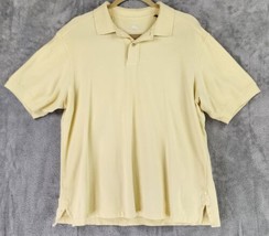 Tommy Bahama Polo Mens Large Yellow Dad Casualcore Beach Short Sleeve Shirt - £14.27 GBP