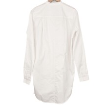 Caara Nordstrom white boyfriend button front shirt dress extra small MSR... - $49.99