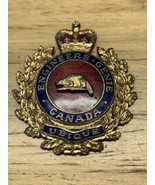 Vintage Engineers Genie Canada Ubique Hat Cap Badge Military Militaria K... - £15.48 GBP