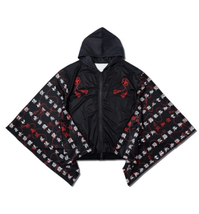 Dark NEO Japan black kimono zip hoodie - £51.83 GBP