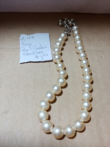Faux Pearl Choker Necklace A-49 - $7.00