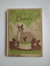 Walt Disney&#39;s Bambi Retold by Idella Purnell 1944 First Edition HC Vtg Book  - £14.91 GBP