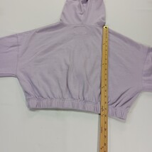 Aeropostale RN#15379 Women's Lavender Cotton Blend Cropped Hoodie Jacket Size M image 7