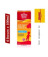 6 X100ml Seven Seas Multivitamin Syrup Cod Liver Oil Orange Flavour For ... - $175.88 CAD
