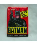 Vintage 1989 TOPPS BATMAN Movie Unopened Wax Pack of Cards 2nd Series - $16.98 CAD