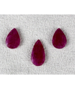 NATURAL RUBY PEAR CUT 6.28 CTS MOZAMBIQUE NOHEAT GEMSTONE PENDANT EARRIN... - £3,793.14 GBP