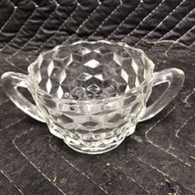 Vintage  Depression Glass SUGAR Jeannette Or Whitehall Clear Cube Pattern - £3.18 GBP