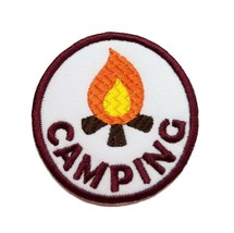 Funny Cute Camping Camping Badge Embroidered Iron On Patch Child Boy Girl Kid Yo - £4.72 GBP