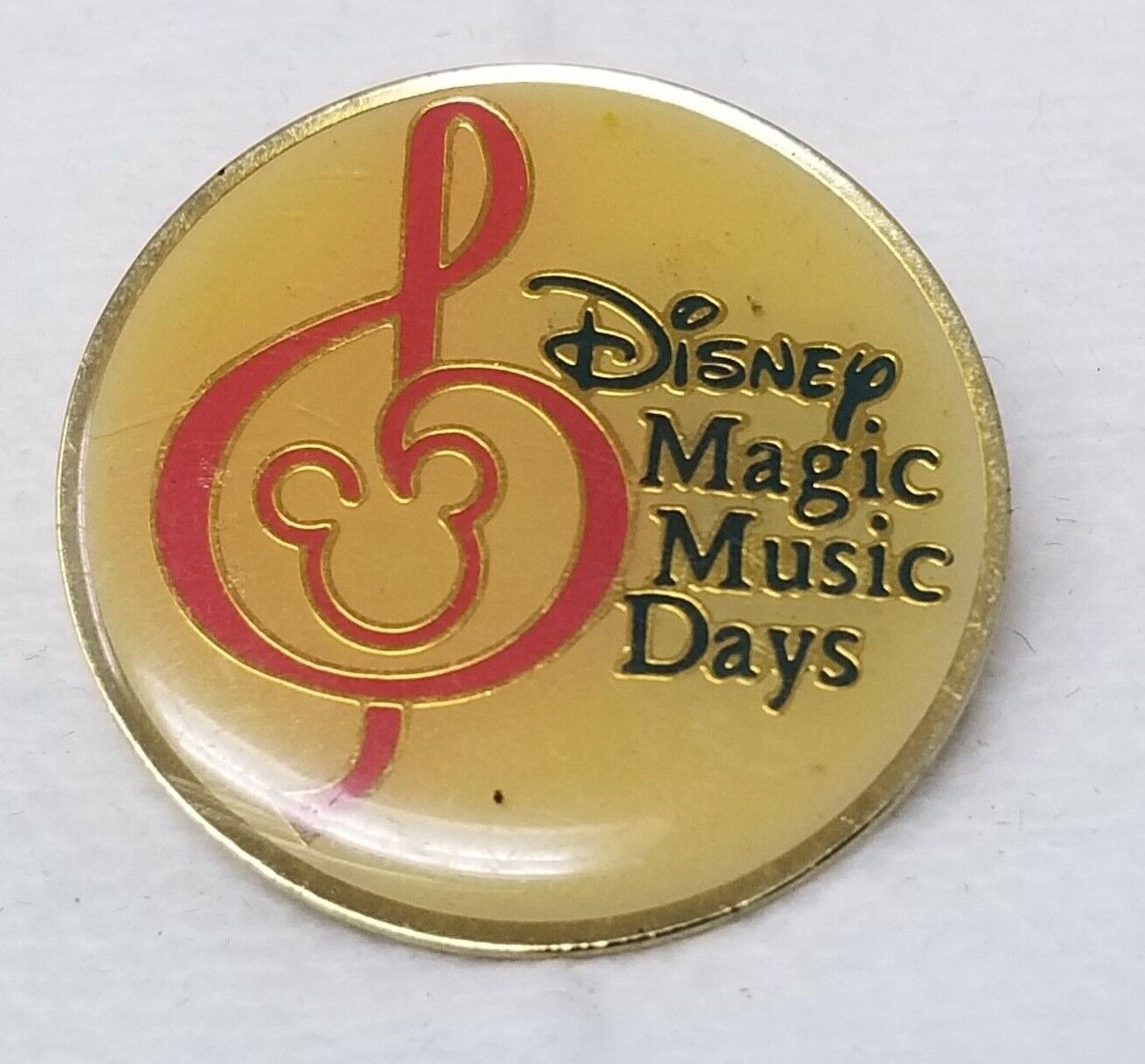 Lapel Pin Bubble Enamel Metal Disney Magic Music Days - £8.86 GBP