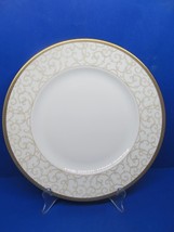 Wedgwood Celestial Gold Bone China 10 3/4&quot; Dinner Plate VGC Made In England - $49.00