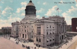 Post Office Kansas City Missouri MO 1910 Postcard C58 - £2.36 GBP