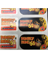 10 EXTREMELY RARE 1994 Nintendo Donkey Kong 64 Promo Stickers~SNES Gamec... - £15.04 GBP