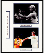 Celtics Larry Bird &amp; Magic Johnson 16x20 Framed Collage - €68,36 EUR