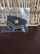 Military Patch Gold Star And Black - $10.84