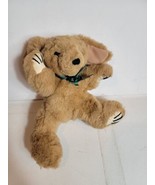 Small Vintage Plush Dog Brown Plushie Puppy VTG Stuffed Animal - £11.70 GBP