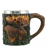 Ebros Emperor Woodland Bull Moose Mug Textured With Rustic Tree Bark Des... - $34.16 CAD