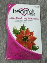 Heartfelt Creations Large Sparkling Poinsettia Craft Dies 2pc HCD1-765 F... - $29.69